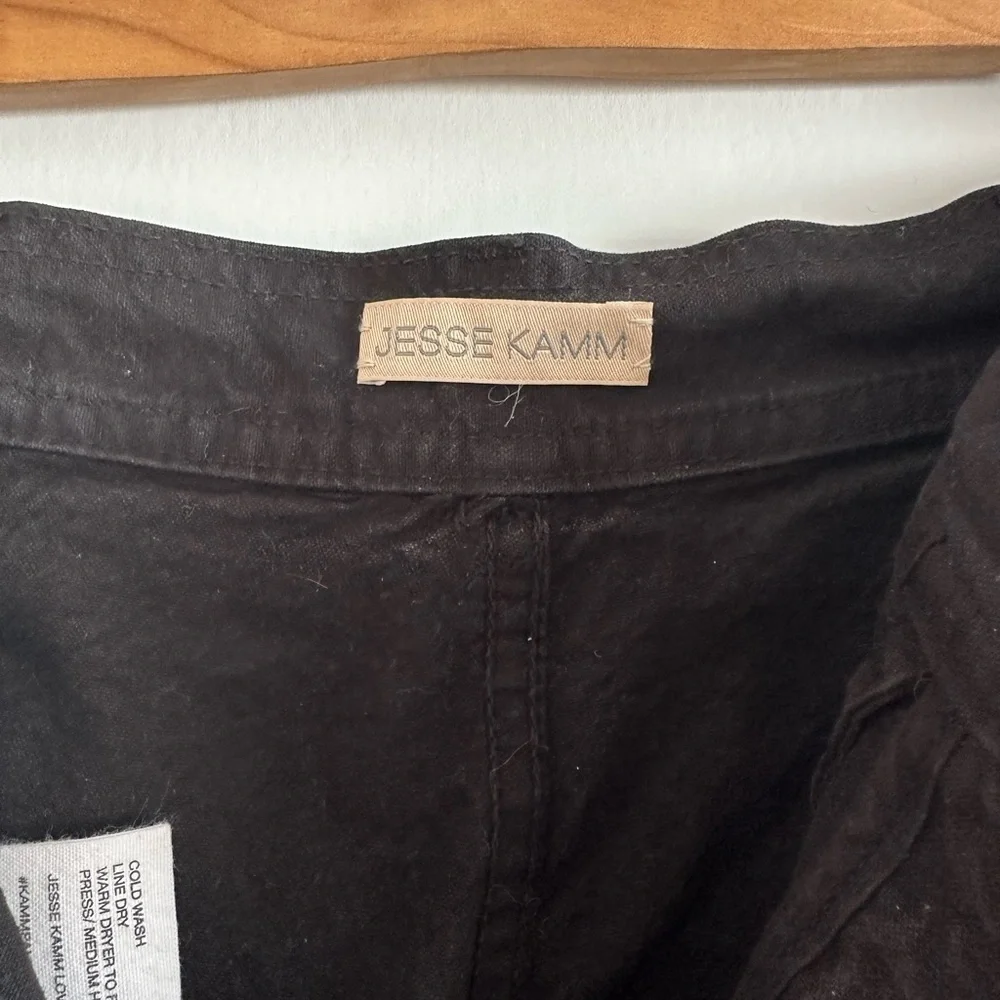 Jesse Kamm Wide Leg Black Jeans - Picture 3 of 4
